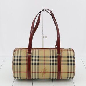 Burberry Beige and Red Plaid Bag